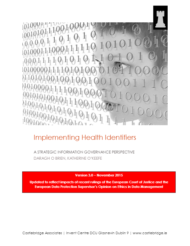 implementing health identifiers a strategic information governance review v3.0 0