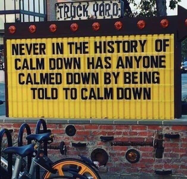 Calm Down Quote