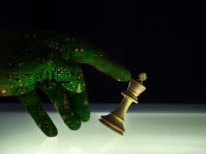 Superior Artificial Intelligence Wining Chess Concept