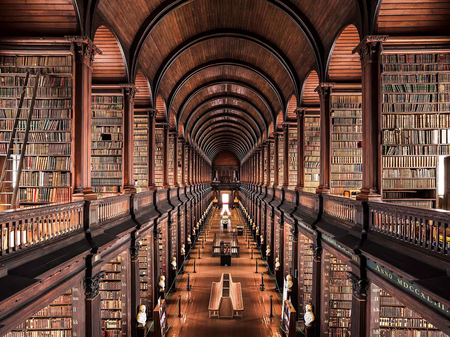 Long Room in Trinity College Dublin Library